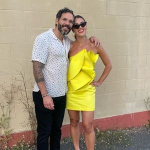 Zara Lime Green mini dress